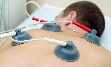 Treatment of cervical osteochondrosis by electrotherapy
